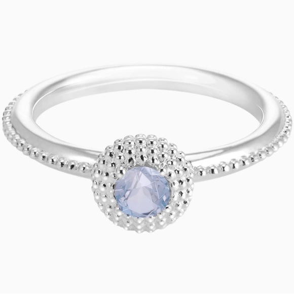 Swarovski Chamilia March Soirée Birthstone  – Stackable Ring - Picture 1 of 7